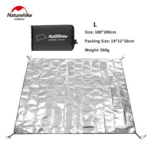 PE aluminium foil moisture Naturehike NH20FCD03 cocok digunakan untuk piknik karena anti air , dapat digulung hingga ke ukuran yang compact sehingga mudah untuk disimpan dan dibawa. Anda bisa mendapatkan alas piknik ini di Erjee Camping Store Bali.