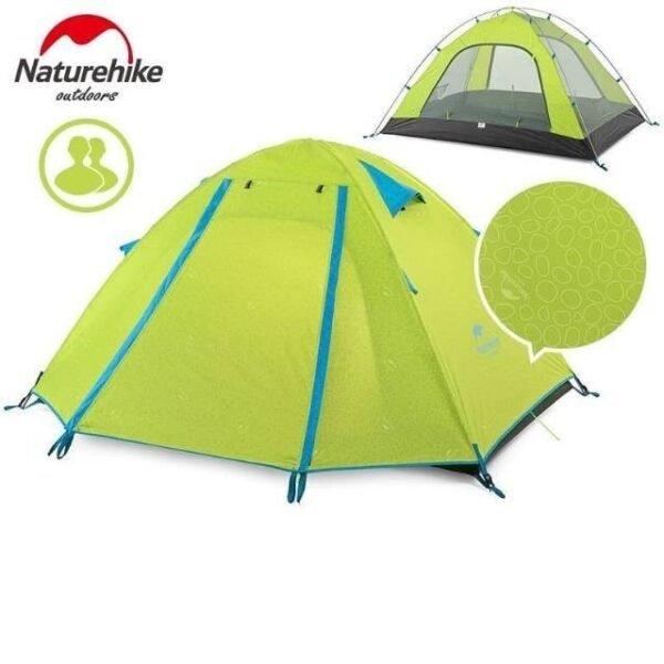 P-Series Aluminium Pole Tent with New Material Naturehike ini mempunyai kapasitas untuk dua orang dan tersedia di banyak varian warna. Sudah dilengkapi dengan fitur waterproof, windproof, ringan dan mudah untuk di install serta tersedia satu jendela sehingga tenda mempunyai sirkulasi udara yang bagus. Tenda ini dapat digunakan untuk hiking, camping maupun shelter saat tracking. Anda bisa mendapatkan tenda ini di Erjee Camping Store yang merupakan Camping Gear Bali.