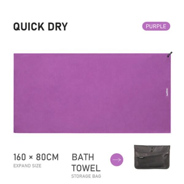 Anti bacterial quick dry microfiber towel Naturehike NH20FS009 tersedia di ukuran S dan L. Handuk ini coock digunakan saat traveling karena memiliki ukuran yang compact, portable, dan cepat kering. Anda bisa mendapatkan handuk ini di Erjee Camping Store Bali.