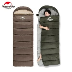 U Series Sleeping Bag Naturehike NH20MSD07 tersedia di warna cokelat dan hijau serta tersedia tipe U150,U250, dan U350. Anda bisa memilih ketebalan sleeping bag sesuai dengan kebutuhan anda. Sleeping bag ini juga bisa dijadikan sebagai selimut. Anda bisa mendapatkan sleeping bag u series di Erjee Camping Store Bali.