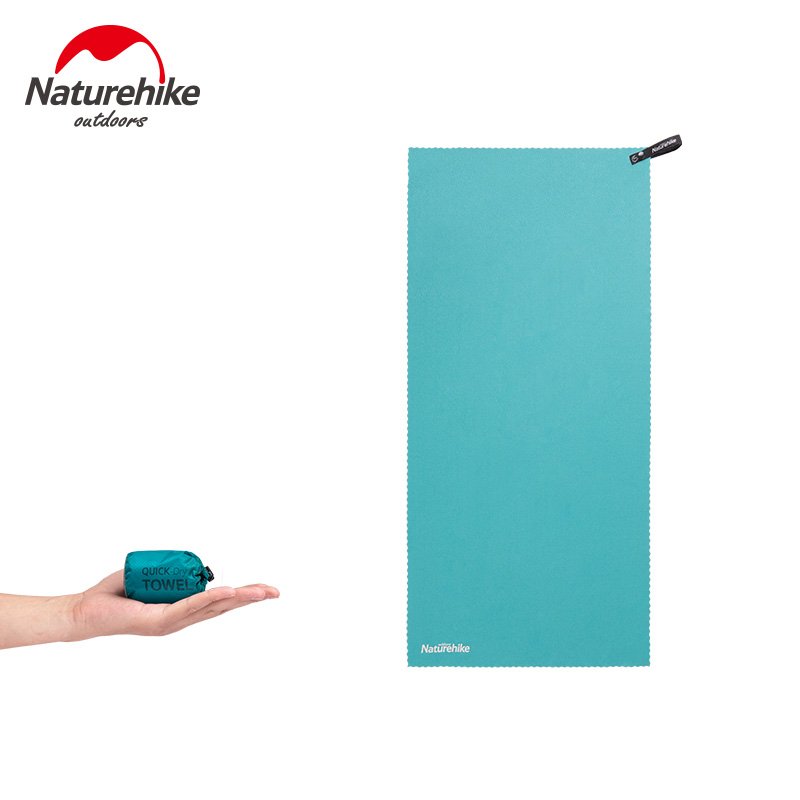 MJ02 quick drying towel large Naturehike NH19Y002-J terbuat dari bahan polyester dan nylon, cocok digunakan saat traveling karena ringan, cepat kering dan ukuran yang compact. Anda bisa mendapatkan handuk ini di Erjee Camping Store Bali.