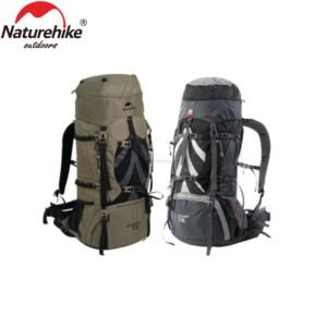 Carrier hiking backpack 70L Naturehike NH16Y020-Q terbuat dari bahan nylon. Keril gunung dapat diatur panjang pendek sesuai tinggi badan. Anda bisa mendapatkan tas gunung ini di Erjee Camping Store, toko alat camping di Bali.