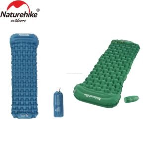 FC-12 foot pump sleeping pad inflatable mattress Naturehike CNK2300DZ0001 terbuat dari bahan 40D nylon TPU nyaman saat digunakan karena bisa digunakan untuk berbagai posisi tidur, matras waterproof, menggunakan desain ergonomic. Sudah dilengkapi dengan dua repair kit dan tas penyimpanan. Anda bisa mendapatkan matras FC-12 ini di Erjee Camping Store Bali.