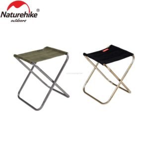 Naturehike Foldable Chair NH17Z012-L sangat cocok untuk dibawa berpergian kegiatan outdoor karena bentuknya yang kecil dapat dilipat hingga ukuran 5 x 27.5 cm mudah dibawa kemana-mana dan sangat ringan. Kursi ini terbuat dari bahan kaki aluminim alloy dan kain terbuat dari bahan 420D nylon, walaupun ukuran kursi yang mini ini dapat menahan berat hingga 75kg. Anda bisa mendapatkan kursi lipat ini di Erjee Camping Stor yang menyediakan perlengkapan camping, glamping dan hiking di Bali.