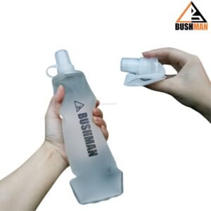 Folding bottle 500ml cocok digunakan saat kegiatan outdoor, karena bisa dilipat hingga ke ukuran yang compact. Anda bisa mendapatkan folding bottle atau botol lipat ini di Erjee Camping Store Bali.