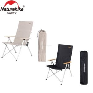 Naturehike Folding and Lying Chair NH17T003-Y terbuat dari bahan aluminium alloy. Kursi lipat ini dapat dimiringkan hingga 125 derajat, sehingga kamu dapat tidur dengan nyaman di kursi. Kain yang digunakan berbahan 600D oxford cloth yang kuat dan mudah dibersihkan. Kursi lipat ini portable, mudah dibawa kemana-mana karena include dengan tas penyimpanan. Anda bisa mendapatkan kursi lipat ini di Erjee Camping Store, toko camping terlengkap di Bali.