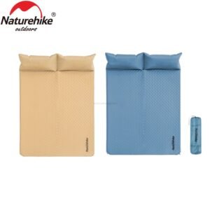 Inflatable Mattress Pair with Pillow Naturehike NH18Q010-D. Tersedia di warna graphite blue dan natural yellow. Matras ini mempunyai kapasitas untuk dua orang. Dapat dilipat ke ukuran yang compact sehingga mudah untuk dibawa kemana-mana. Anda bisa mendapatkan matras ini di Erjee Camping Store, toko perlengkapan camping dan hiking di Bali.