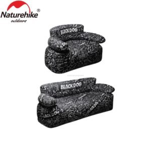 Sofa Blackdog motif hitam putih, pemasangan sofa menggunakan pompa elektrik yang membutuhkan waktu 2 menit. Sofa waterproof sehingga cocok digunakan di outdoor. Mempunyai ukuran yang compact sehingga mudah dibawa. Anda bisa mendapatkan sofa blackdog di Erjee Camping Store, toko alat outdoor di Bali.