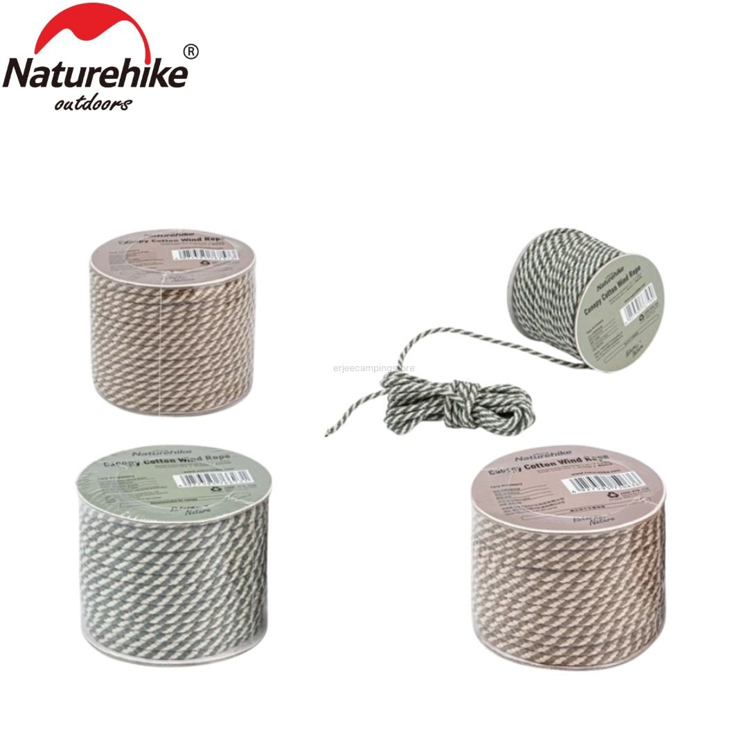 Multifunctional cotton rope Naturehike NH20PJ122 terbuat dari cotton polyester blend kuat dan tahan lama, tali ini multifungsi sehingga bisa digunakan untuk berbagai kondisi. Anda bisa mendapatkan produk ini di Erjee Camping Store, toko yang menyediakan perlengkapan camping dan hiking di Bali.