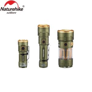 Outdoor glare flashlight Naturehike CNK2300011 terbuat dari bahan aluminium alloy, iron, dan magnet. Terdapat tiga mode lampu, tahan pemakaian dari empat hingga sepuluh jam. Anda bisa mendapatkan produk ini di Erjee Camping Store, toko alat camping terlengkap di Bali.