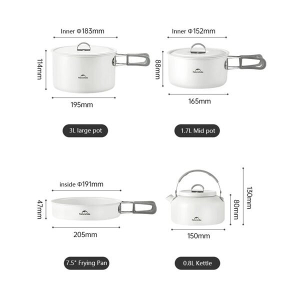 Nesting set terbuat dari bahan keramik sehingga aman dan sehat saat memasak serta sudah anti lengket yang mudah saat dibersihkan. Anda bisa mendapatkan nesting set ini di Erje Camping Store yang menyediakan kebutuhan camping dan hiking di Bali.