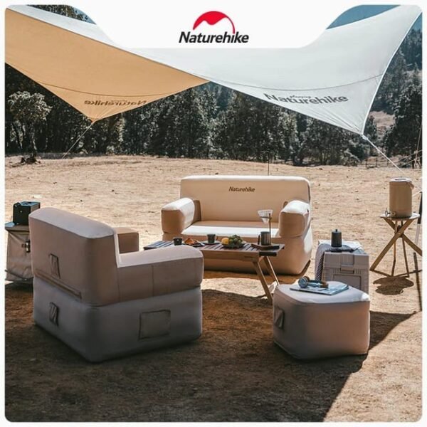 Sofa Naturehike warna khaki terbuat dari bahan polyester, cotton dan PVC. Dilengkapi dengan pompa elektronik sehingga mudah dalam pemasangan sofa. Sofa dapat digunakan saat aktivitas outdoor, camping, dan piknik. Anda bisa mendapatkan sofa Naturehike CNH22DZ023 di Erjee Camping Store, toko alat camping, hiking, dan outdoor di Bali.