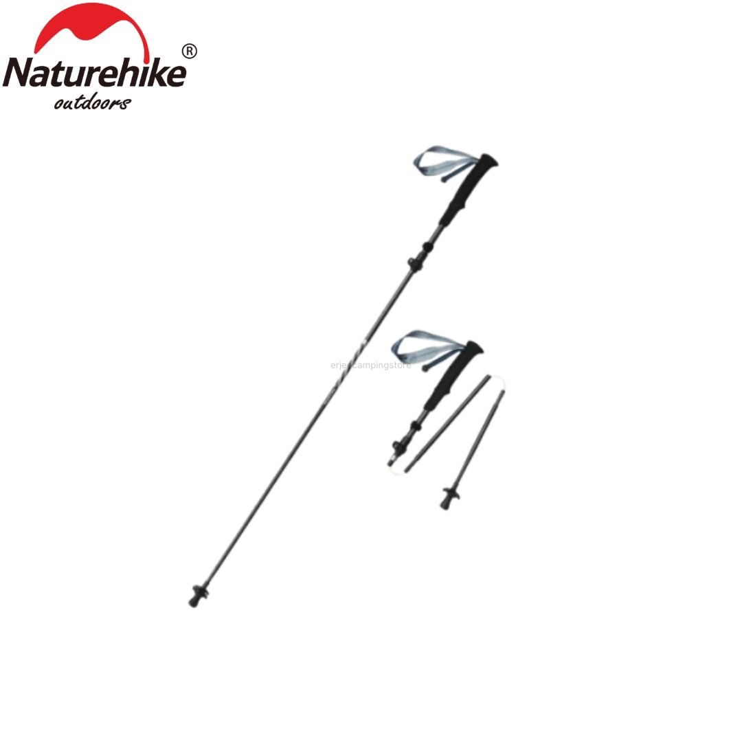 Trekking pole 5 section Naturehike CNK2450DS013 terbuat dari bahan aluminium alloy yang kuat, dilengkapi dengan strap dan hands free. Anda bisa mendapatkan treking pole ini di Erjee Camping Store, camping gear in Bali.